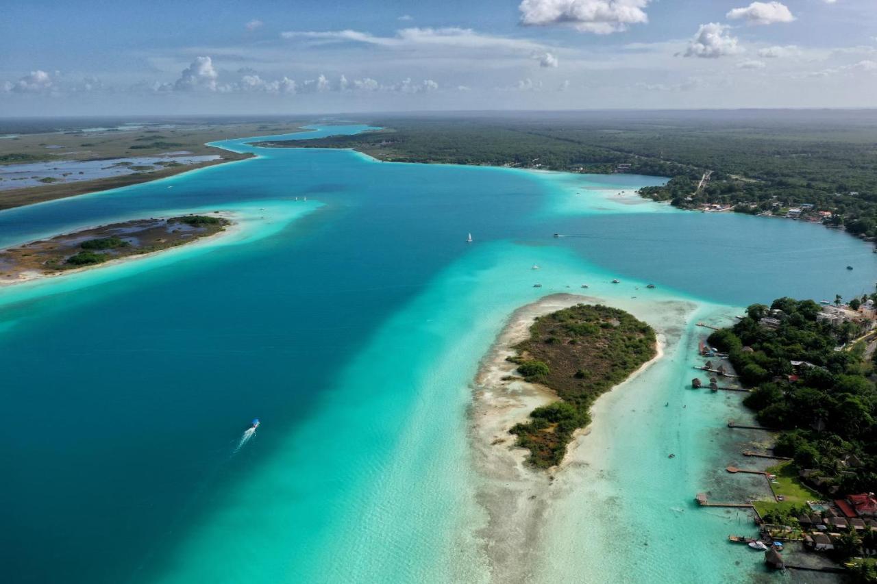 Tortuga Bacalar Bed & Breakfast Bagian luar foto