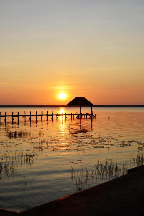 Tortuga Bacalar Bed & Breakfast Bagian luar foto